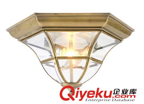 美式鄉全銅gd吸頂燈 北歐簡約tj純銅燈具 陽臺洗手間廚房燈飾