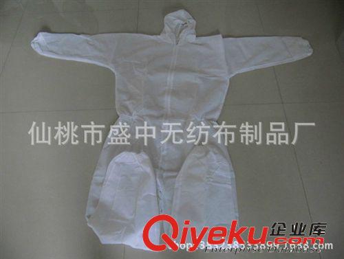 無紡布防護服 連體透氣膜防護服 防水放油 防塵隔離防靜電 現貨原始圖片2