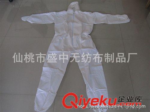 無紡布防護服 連體透氣膜防護服 防水放油 防塵隔離防靜電 現貨原始圖片3