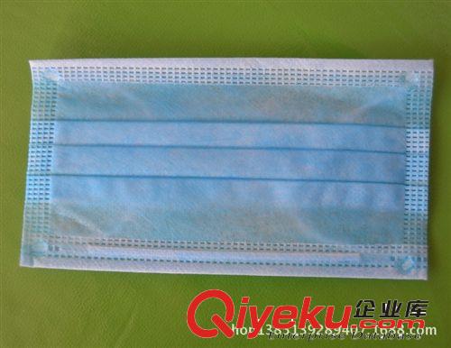 口罩批發(fā)廠家直銷優(yōu)質(zhì)藍(lán)色白色無(wú)紡布口罩 一次性醫(yī)用口罩原始圖片3