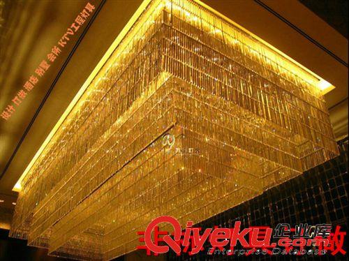 簡約現代水晶簾長方形水晶燈餐廳大堂過道玄關燈具走廊方形燈