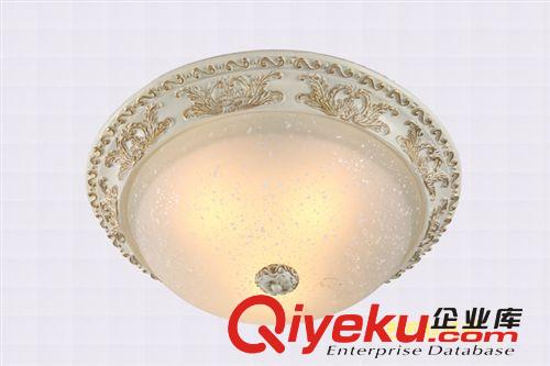 歐式LED吸頂燈 簡約餐廳臥室客廳陽臺燈 鐵藝樹脂燈AK8824