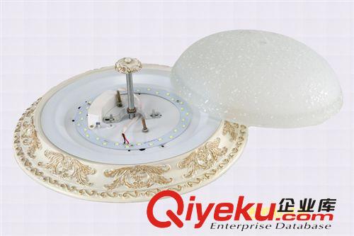 歐式LED吸頂燈 簡約餐廳臥室客廳陽臺燈 鐵藝樹脂燈AK8824