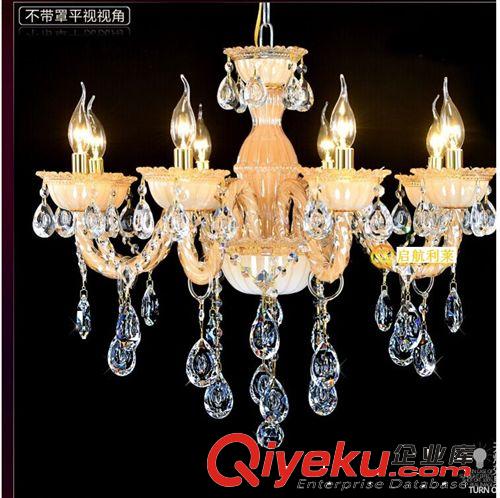 奢華歐式客廳水晶吊燈歐式現代簡約客房蠟燭水晶燈餐廳燈飾大氣