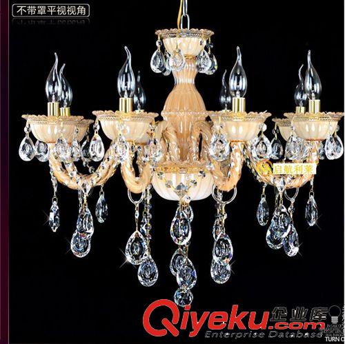 奢華歐式客廳水晶吊燈歐式現代簡約客房蠟燭水晶燈餐廳燈飾大氣