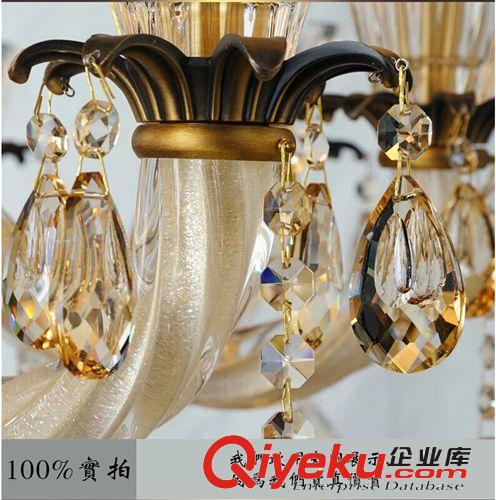 2013新款gd奢華鋅合金玉石吊燈 廠家批發(fā)定制水晶蠟燭燈具8040原始圖片3