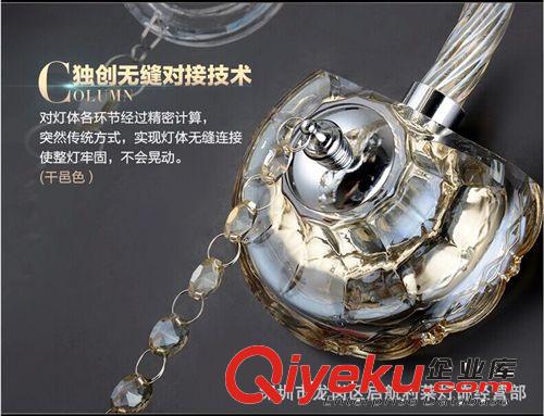 歐式水晶壁燈 臥室床頭燈 簡約現(xiàn)代蠟燭燈飾 客廳燈具 水晶燈原始圖片3