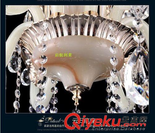 奢華出口水晶吊燈 鋅合金玉石水晶吊燈 歐式客廳燈 蠟燭水晶燈原始圖片3