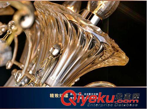 啟航 歐式玉石水晶燈 歐式客廳水晶吊燈 臥室燈鋅合金燈飾5212