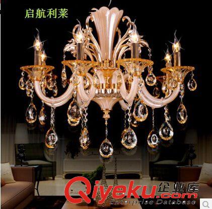 奢華琥珀色歐式客廳水晶吊燈現代簡約客房餐廳燈飾大氣