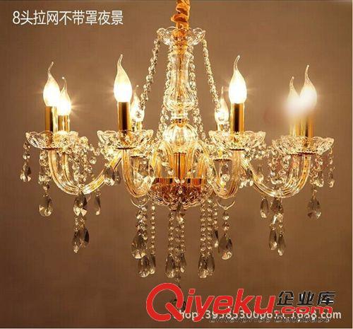 歐式現(xiàn)代客廳燈餐廳燈臥室燈 金色水晶蠟燭燈 現(xiàn)貨批發(fā)原始圖片3