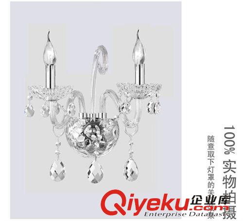奢華水晶壁燈歐式客廳臥室床頭水晶燈蠟燭壁燈過(guò)道燈飾燈具原始圖片3