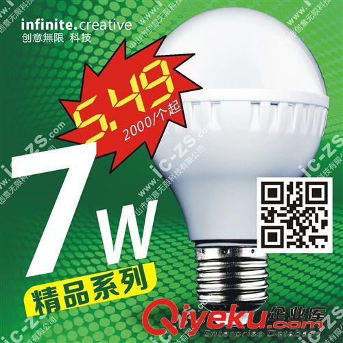 tj 精品系列 工廠直銷 zp LED 球燈泡 LED光源 球泡 E27 7W