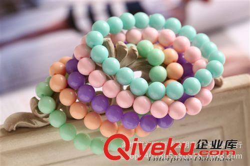 {ctr}圓形手鏈 甜美糖果色手串 時尚韓版百搭飾品