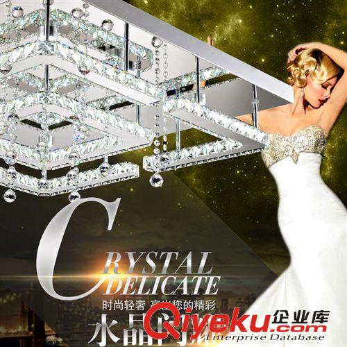 品?，F(xiàn)代水晶切割正方形臥室餐廳客廳LED吸頂燈廠家直銷批發(fā)代發(fā)