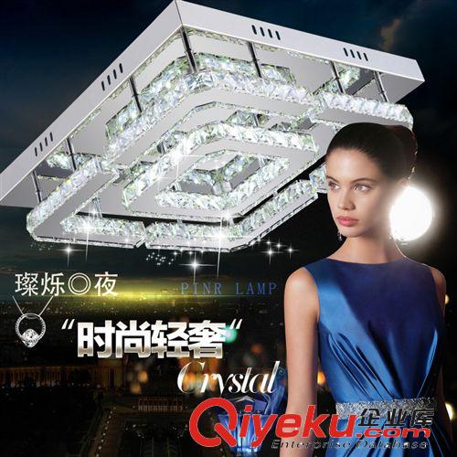 品?，F(xiàn)代水晶切割正方形臥室餐廳客廳LED吸頂燈廠家直銷批發(fā)代發(fā)