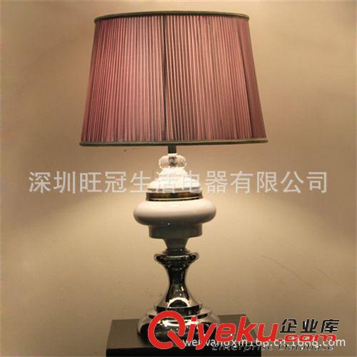 臥室臺燈 臥室白色陶瓷臺燈 時尚陶瓷臺燈 gd臥室陶瓷臺燈原始圖片2