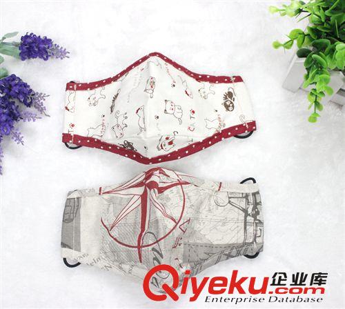 韓版棉麻甜美卡通pm2.5防護口罩 防塵防霧霾掛耳式情侶季口罩原始圖片2