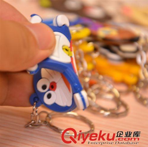 卡通鑰匙扣創(chuàng)意 情侶鑰匙圈鏈男女士軟膠雙面鑰匙扣 創(chuàng)意禮品掛件原始圖片3