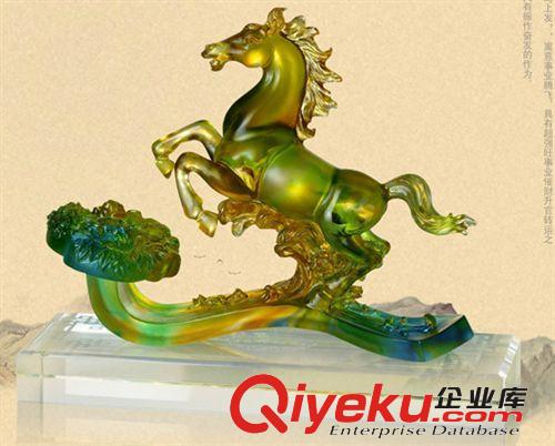 琉璃精品gd禮品個性經(jīng)典琉璃玉商務(wù)饋贈馬到成功系列和盛文化