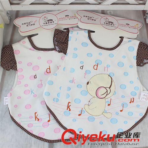 兒童吃飯衣防水罩衣正品授權(quán)哆朵牛A8043聽音樂的小狗吃飯衣原始圖片2