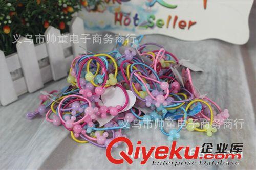 迷你款 甜美米QI卡通頭活動(dòng)細(xì)發(fā)繩，兒童發(fā)圈發(fā)繩  50個(gè)/包2908原始圖片2