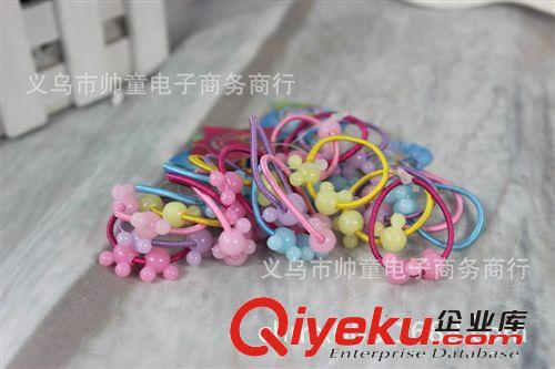 迷你款 甜美米QI卡通頭活動(dòng)細(xì)發(fā)繩，兒童發(fā)圈發(fā)繩  50個(gè)/包2908原始圖片3