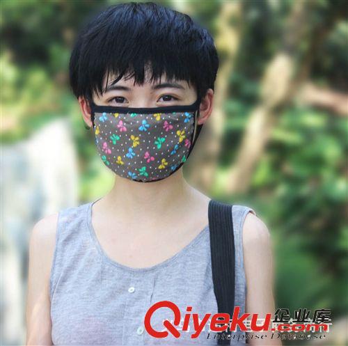 口罩韓國時(shí)尚冬 防霧霾純棉保暖口罩學(xué)生口罩煙防塵可愛碎花口罩