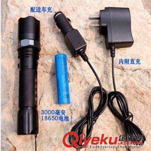 山地車前燈 CREE Q5調(diào)焦調(diào)光 強(qiáng)光手電筒 旋轉(zhuǎn)變焦可充電手電筒