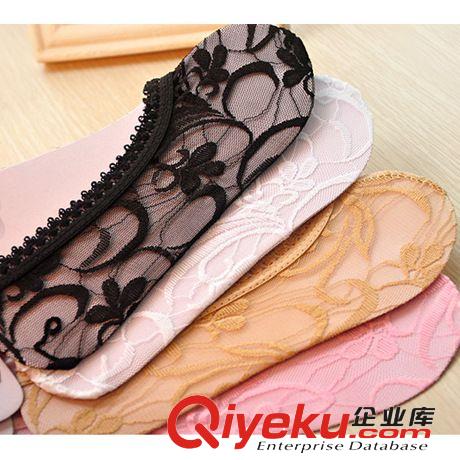 4094 夏季熱賣爆款 防脫防掉淺口蕾絲花邊船襪 女士隱形襪原始圖片3