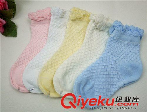 爆款純棉鏤空女網(wǎng)襪松口襪 春夏薄款網(wǎng)眼透氣花邊女襪【可挑色】原始圖片3