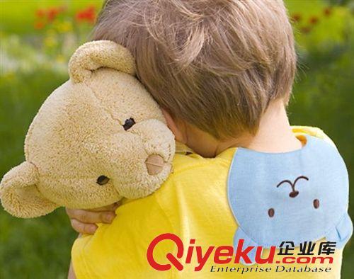 考拉刺繡吸汗巾 千趣會(huì) 棉紗布 兒童20*27四層 墊背巾