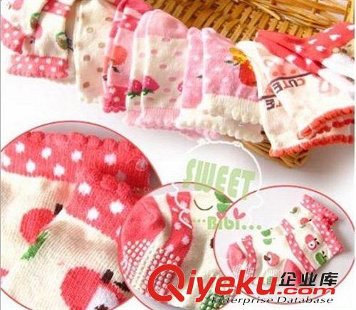 西松屋 寶寶吸汗襪子 兒童蕾絲邊地板襪 幼兒卡通船襪 寶寶學(xué)步襪