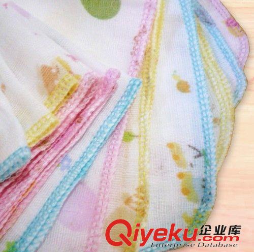 西松屋 彩邊紗布手帕30*30 喂奶巾 口水巾  越洗越柔軟原始圖片2