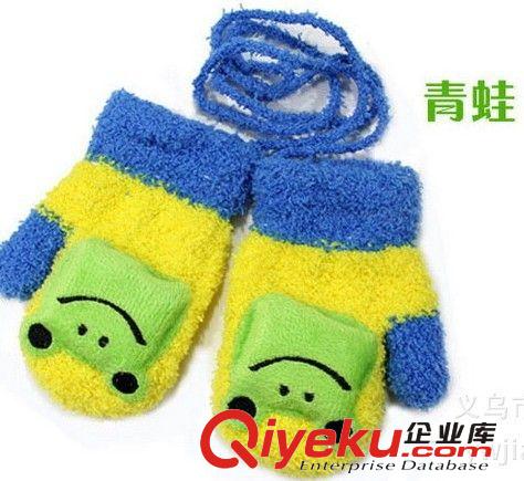 韓版卡通可愛加絨保暖兒童手套 寶寶卡通手套 秋冬幼兒寶寶手套原始圖片2