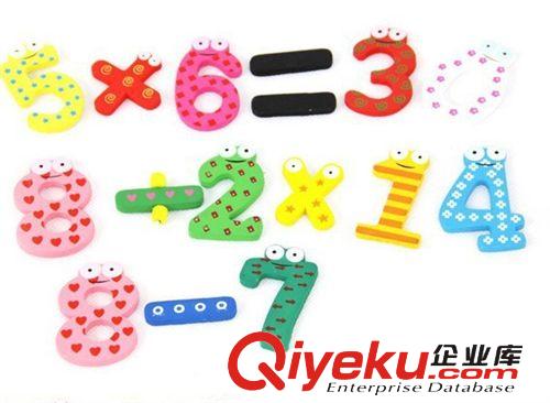 寶寶認數(shù)磁鐵磁性冰箱貼 大號數(shù)字符號木質(zhì)冰箱貼 兒童早教卡通貼原始圖片3