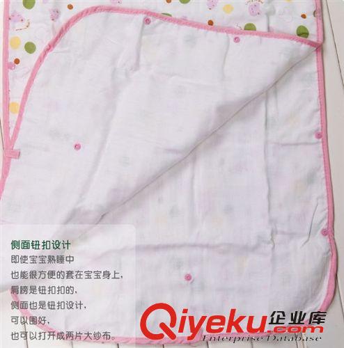 西松屋 寶寶6層全棉93CM紗布睡袋睡衣 嬰兒背心式空調防踢被睡袋原始圖片2