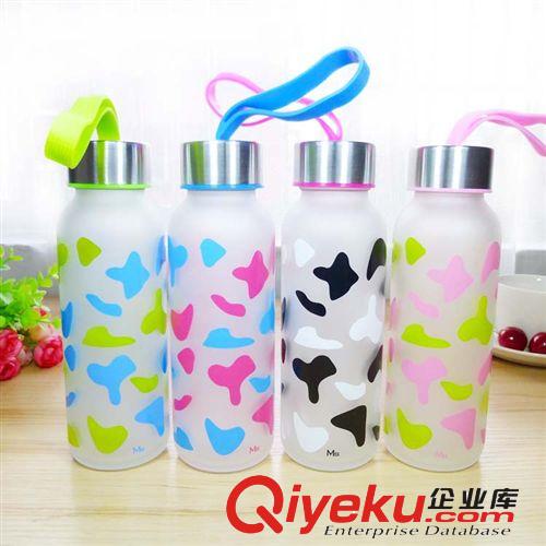 時(shí)尚透明星巴克玻璃杯 夏季學(xué)生禮品杯 單層玻璃杯帶蓋