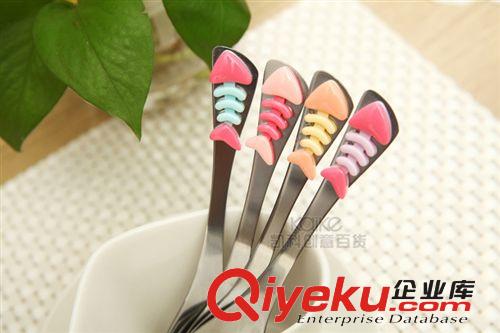 精品加厚不銹鋼勺子 新款兒童魚骨單餐勺2014創(chuàng)意餐具批發(fā)原始圖片2