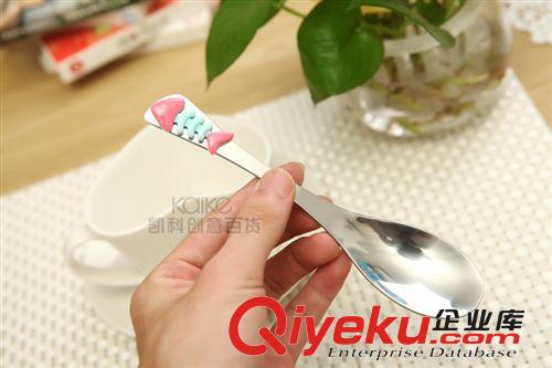 精品加厚不銹鋼勺子 新款兒童魚骨單餐勺2014創(chuàng)意餐具批發(fā)原始圖片3