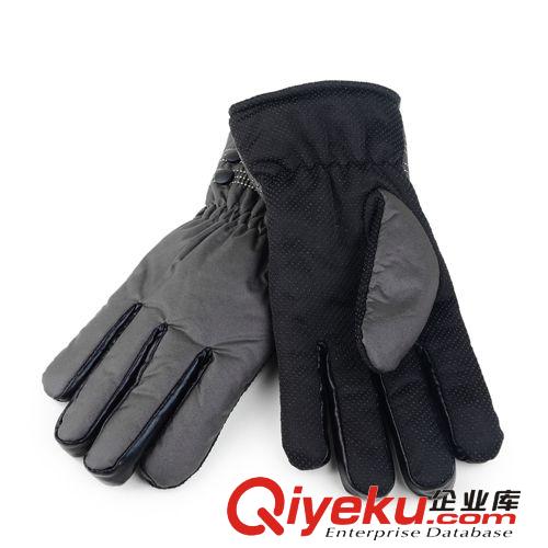男士手套 騎車運(yùn)動(dòng)防滑手套 冬天保暖加厚手套 雙紐扣收口手套原始圖片3