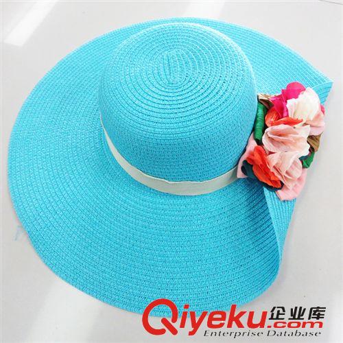 沙灘帽子 女 夏天遮陽帽 防紫外線草帽韓版太陽帽戶外防曬大沿帽