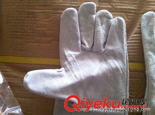 易工本色單層焊工手套電焊手套工業(yè)手套牛皮手套勞保手套半里批發(fā)原始圖片2