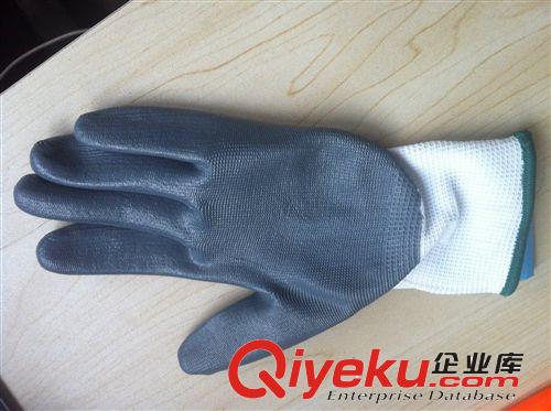 星宇N518丁晴手套批發(fā) 防滑薄膠勞保工業(yè)浸膠手套 藍(lán)色和灰色原始圖片2