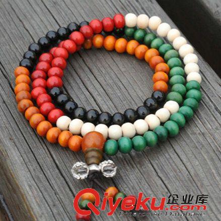 熱賣義烏地攤貨源飾品批發 10MM黑桃木佛珠手鏈 木質佛珠手串手飾