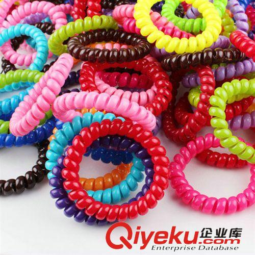 新款韓版撞色打結(jié)麻花辮子發(fā)圈發(fā)繩飾品 高彈力多色皮筋頭繩頭飾