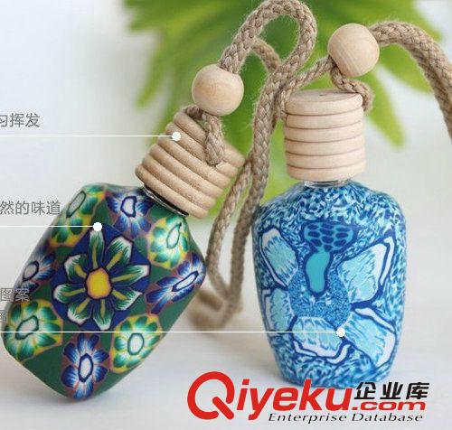 批發旅游紀念品 木蓋汽車香水瓶 軟陶精油帶香水油瓶擺件 裝飾