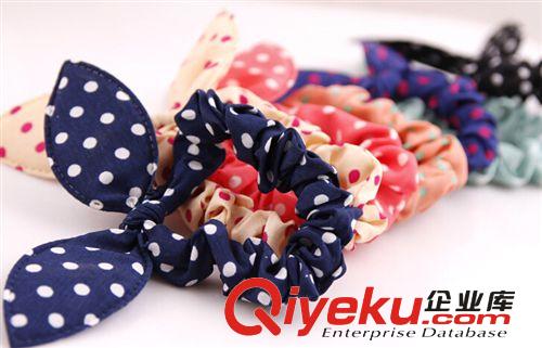 2元店飾品 韓版發(fā)飾 迷你兔耳發(fā)圈 橡皮筋發(fā)繩 廠家直銷混批原始圖片2