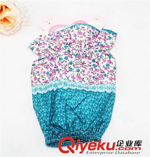 韓版田園碎花格子圓點(diǎn)蕾絲邊袖套 防污桃皮絨護(hù)袖套 廠家批發(fā)L109原始圖片3