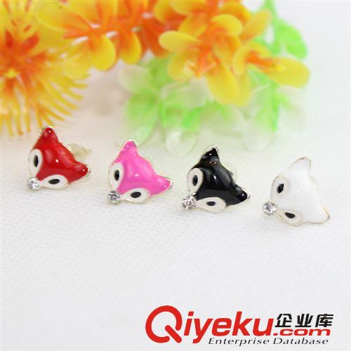 韓國飾品  多色人面 耳釘 gd耳飾批發(fā) 10元店貨源   F102